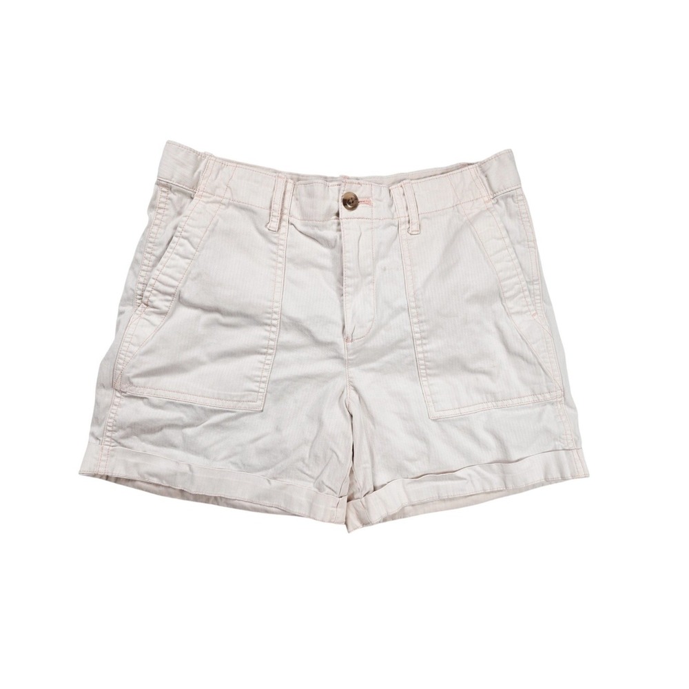 Gap Girlfriend Light‎ Pink Utility Roll Khaki Shorts Women's Size 6 28x5